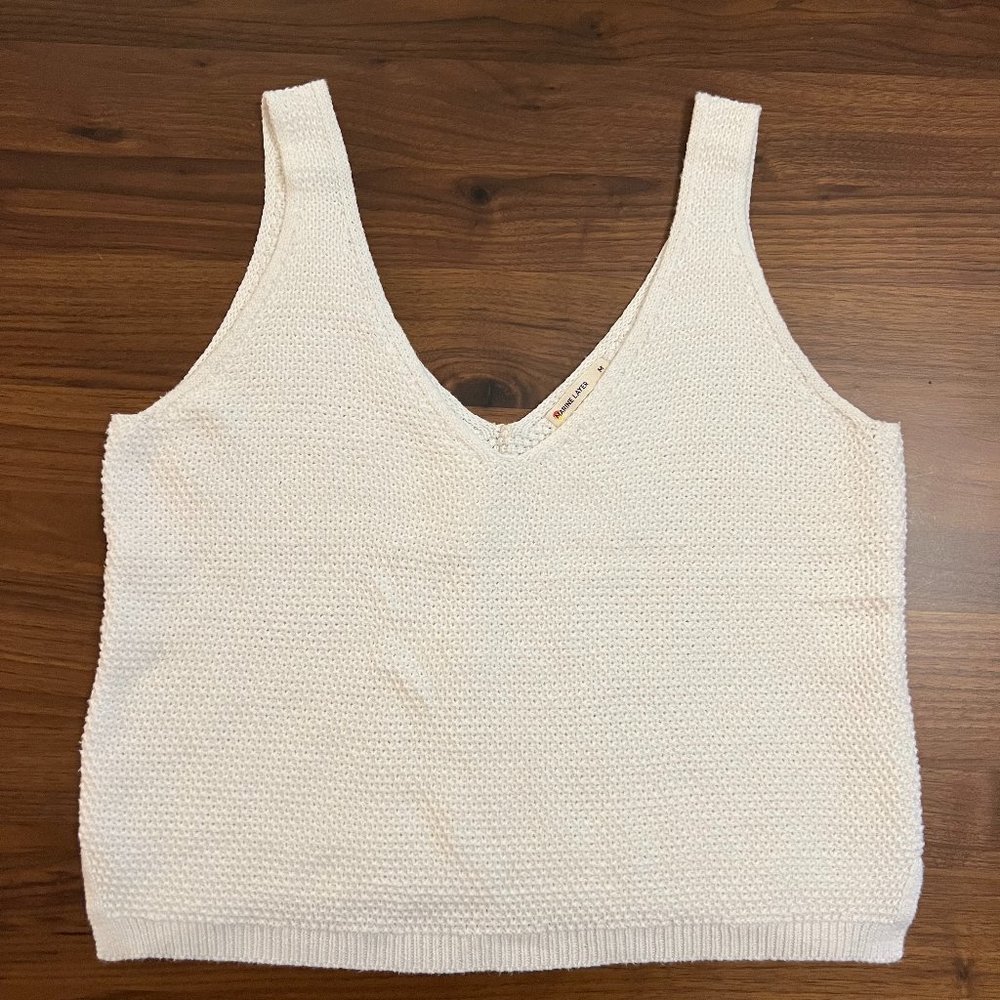 Marine Layer cotton sweater tank - White - Medium
